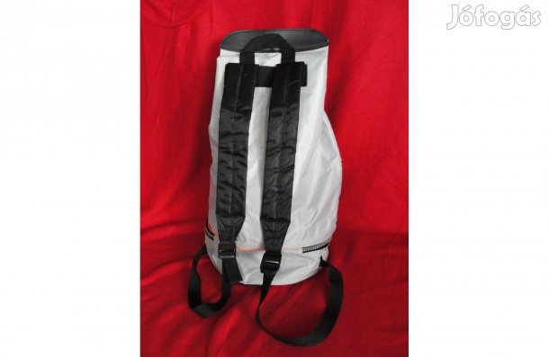 Dupla rekeszes cipzáros szürke gyerek hátizsák 47*23 cm_