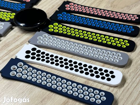 Dupla színű sport szilikon óraszíj (22mm-es méretben)