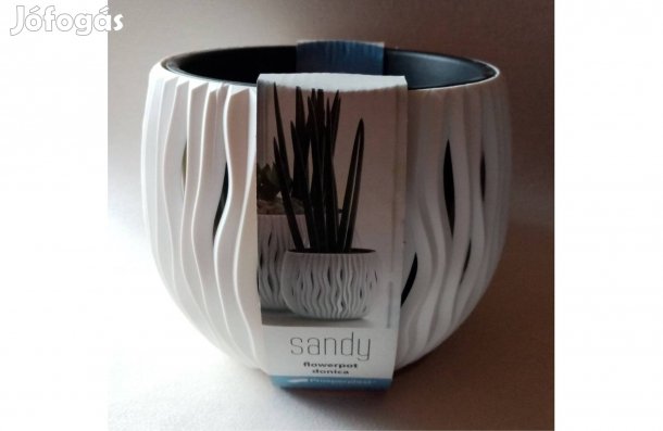 Dupla virágtartó / Virágcserép + kaspó (kültérre vagy beltérre)