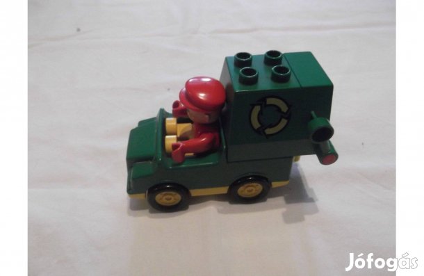 Duplo - Kukásautó szett - figurával és képes kockával - újszerű