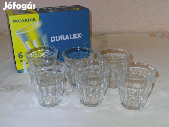 Duralex francia hőálló üveg kávés pohár ( 6 db. )