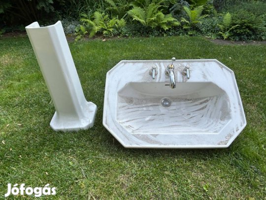 Duravit 1930 álló mosdó lábbal és csapteleppel