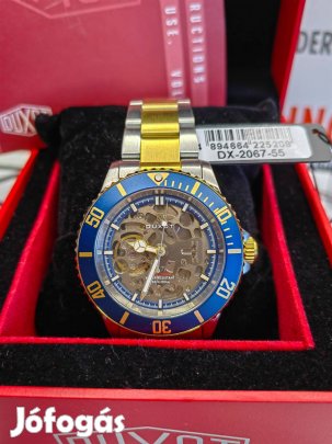 Duxot Atlantica Skeleton Automata Zafír férfi karóra Új 2 év garanciáv