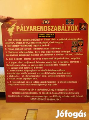 Dvsc pályarendszabályok tábla