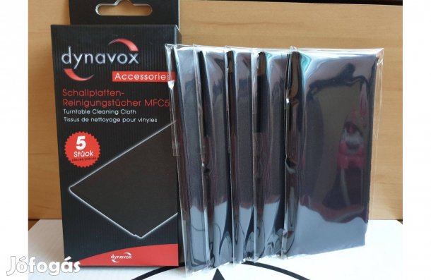 Dynavox hanglemez bakelit vinyl tisztító kendő 5db Új
