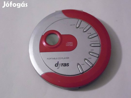 Dyras discman, hordozható CD lejátszó, tökéletesen működően, 2 ceruza