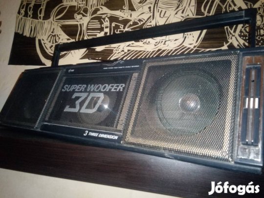 Dyras kazettás Rádiós magnó 