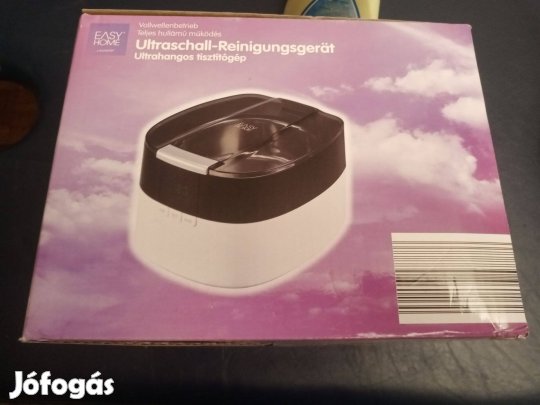 EASY Home UC21 Ultrahangos tisztító, ékszertisztító12000ft óbuda