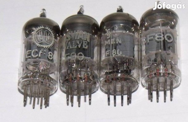 ECF80 elektroncső: 3db. Zaerix, Valvo, Ediswan