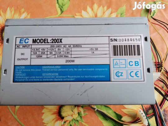 EC 200X táp 200W jó állapot