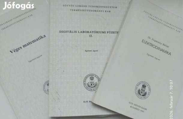 ELTE jegyzet: Elektrodinamika, Véges matematika,Digitális laboratórium