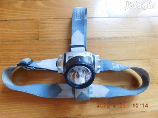 EMOS power LED fejlámpa, 3 db AAA elemmel működik, új ingyen szállítás