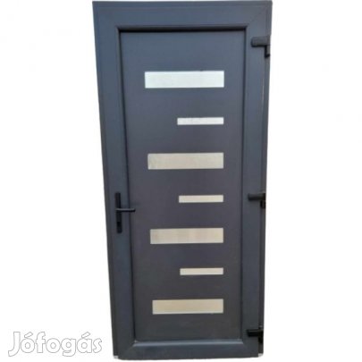 ENYHÉN SÉRÜLT Alex Műanyag Bejárati Ajtó / 98x208 / Antracit