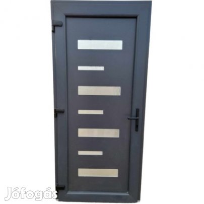 ENYHÉN SÉRÜLT Alex Műanyag Bejárati Ajtó / 98x208 / Antracit / H88