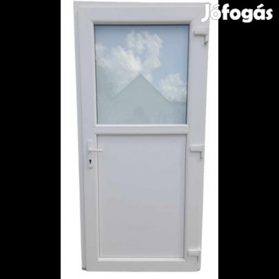 ENYHÉN SÉRÜLT Glassy -1/2- / Hőszigetelt Bejárati ajtó / 98x198 , 98x