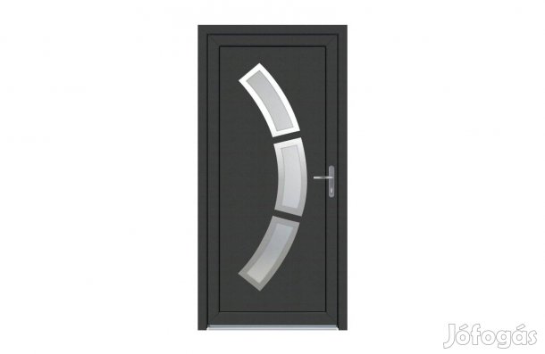 EPN Elba Antracit 3 rétegű műanyag bejárati ajtó raktárkészletről