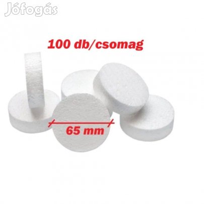 EPS Polisztirol pogácsa hőszigeteléshez 65 x 14 mm, ( 100 db csomag)