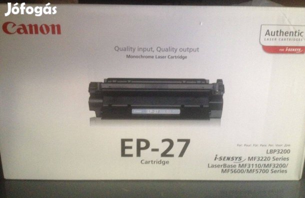 EP-27 es toner Eladó!