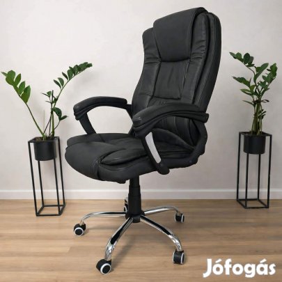ERGONOMIC gazdagon kárpitozott főnöki fotel  kényelmes, erős irodai