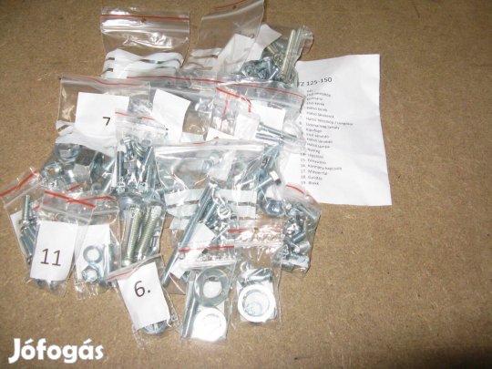 ETZ 125-150 blokk és váz csavar készlet