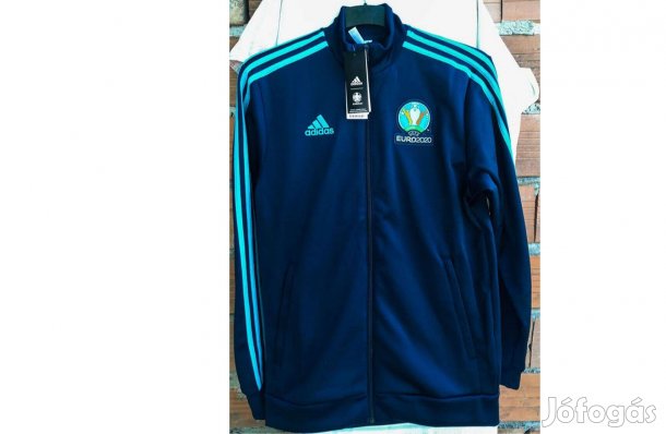 EURO2020 eredeti adidas sötétkék cipzáras pulóver (M)