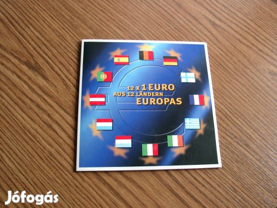 EURO - 12 x 1 euro emlékérme - Új