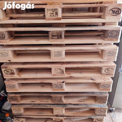 EUR raklap eladó jó minőség fehér