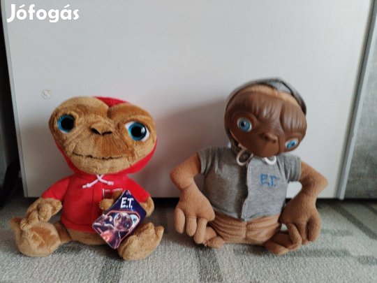 E.T. Plüss Földönkivüli Új 24CM +Ajándék Retro Figura
