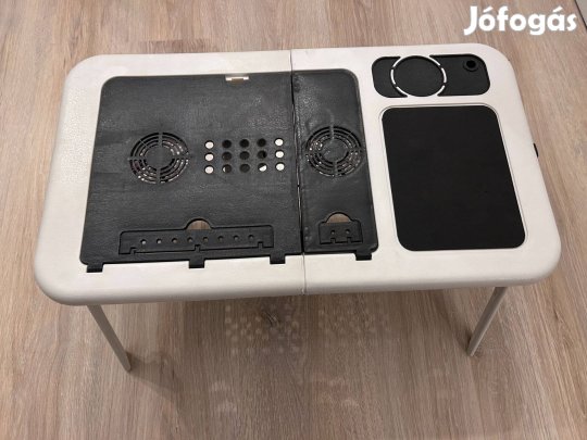 E-table laptop asztal állvány szellőzővel Új!