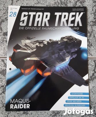 Eaglemoss Star Trek Maquis Raider magazin, újság