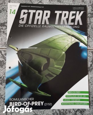 Eaglemoss Star Trek Romulan Bird-Of-Prey (2152) magazin, újság