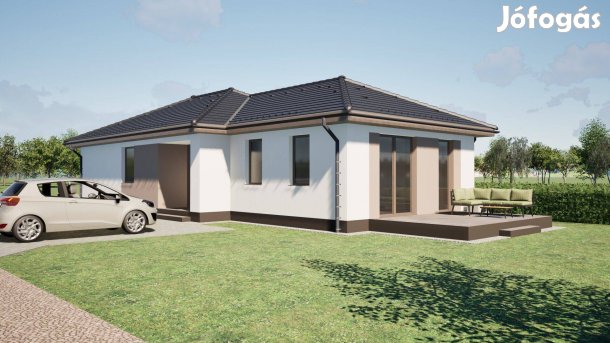 Écsen 595 nm telekkel, nappali + 3 szobás ház "A" energetikával eladó