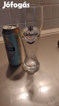Edelweiss sörös pohár (0,5l) új 