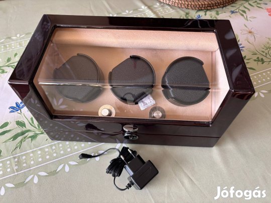 Edelwolle óraforgató 3 órának, barna Használt