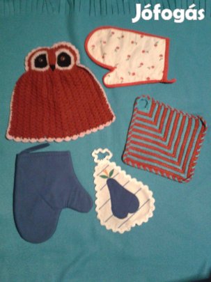 Edényfogó kesztyű, sütőkesztyű, edényfogó szett, konyhai textil