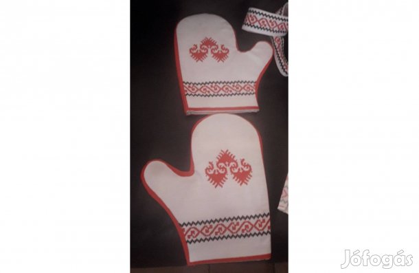 Edényfogó kesztyű, sütőkesztyű, konyhai kesztyű, mintás edényfogó