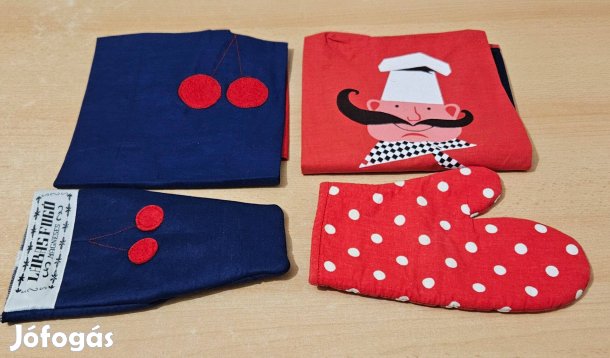 Edényfogó kesztyű és kötény