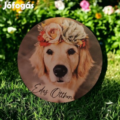 Édes otthon kutyás hűtőmágnes