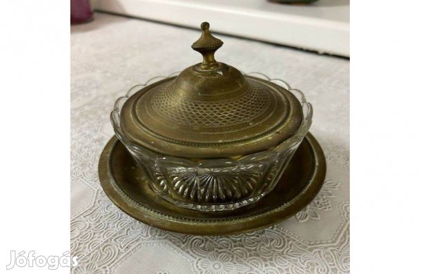 Édesség tartó - rézből