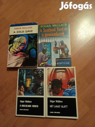 Edgar Wallace könyvcsomag / 4 db könyv