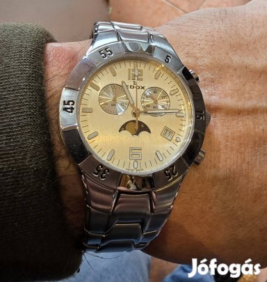 Edox Moonphase quartz chrono 