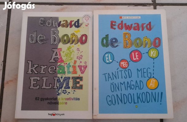 Edward de Bono 2 könyv egyben eladó Kreatív gondolkodás fejlesztés