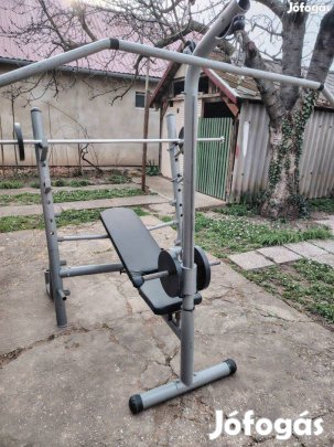 Edzőpad. 4x10 Kg-os súlyokkal