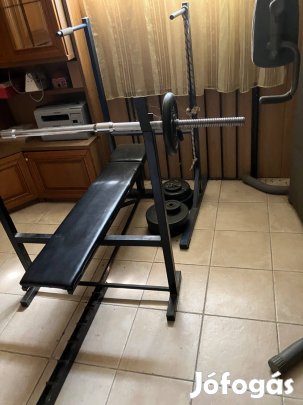 Edzőpad olcsón eladó+tehertárcsákkal