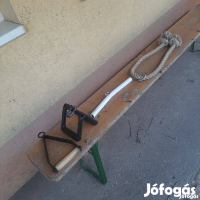 Edzőtermi hát tricepsz bicepsz fogantyú kengyel kötél