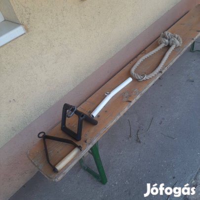 Edzőtermi hát tricepsz bicepsz fogantyú kengyel kötél