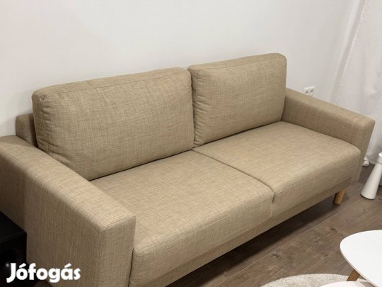 Egense Kanapé Egense 3-személyes kanapé homok szövet , új állapot
