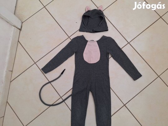Egér jelmez hosszú farokkal (akár műsajttal) óvodásoknak eladó