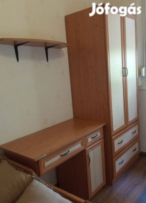 Éger kétajtós ruhásszekrény és íróasztal egyben újszerű