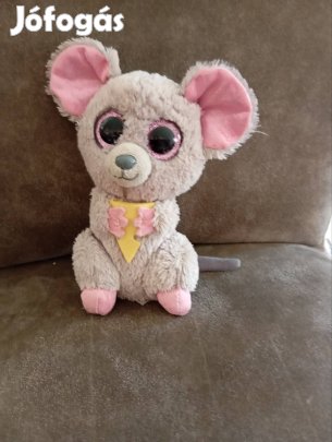 Egér plüss csillogó szemmel 